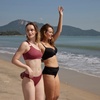 image:imageDORINA Azores Womens Swim 34 Cup Underwire Light Padded Bikini Top Only Cup Size Twist Front Bathing Suit Swimsuit  Red  34DD