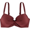 image:imageDORINA Azores Womens Swim 34 Cup Underwire Light Padded Bikini Top Only Cup Size Twist Front Bathing Suit Swimsuit  Red  34DD