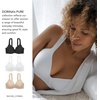 image:imageDORINA Basic Thick Strap Bra Padded Straps Smooth Underwired Full Coverage Demi TShirt Bras for Women Rachel D1082A  White  42D