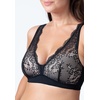 image:imageDORINA Blake 2 Pack Bras for women Light Padded Wireless Wirefree no underwire Bralettes Comfort Cross Back Convertible bra and panty set  BlackIvory  S
