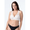 image:imageDORINA Blake 2 Pack Bras for women Light Padded Wireless Wirefree no underwire Bralettes Comfort Cross Back Convertible bra and panty set  BlackIvory  S