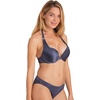 image:imageDORINA Calabasas Super Push Up Bikini Top Shiny Micro Swimwear  Halter  Grey  38C