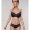 image:imageDORINA Carmen Light Padded Everyday Bra Supportive Underwire Balcony Balconette 34 Cup Demi TShirt Bra for Curves Women32D44D D17143 Blue Charcoal 34F