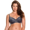 image:imageDORINA Carmen Light Padded Everyday Bra Supportive Underwire Balcony Balconette 34 Cup Demi TShirt Bra for Curves Women32D44D D17143 Blue Charcoal 34F