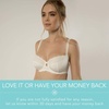image:imageDORINA Celine Womens Lace Demi Bra Full Cup Unlined Non Padded Underwire Everyday Bras Plus Size D17456A  Ivory  34DD