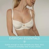 image:imageDORINA Celine Womens Lace Demi Bra Full Cup Unlined Non Padded Underwire Everyday Bras Plus Size D17456A  Ivory  34DD
