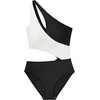image:imageDORINA Komave Women Wireless Removable Pads Swim Bodywear Bathing Suits One Shoulder Cutout One Piece Swimsuit Swimwear Monokini Black  XXL