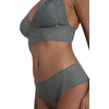 image:imageDORINA Lana2PP Womens Sexy Deep V Neck Lace Long Line Bralette Removable Padded Bra 2 PacksIvoryGreenXLarge