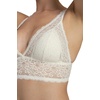 image:imageDORINA Lana2PP Womens Sexy Deep V Neck Lace Long Line Bralette Removable Padded Bra 2 PacksIvoryGreenXLarge