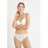 image:imageDORINA Lianne Womens Floral Sexy Lace String HipsterThong Underwear Panty D17160A  BlackWhite  2 Pack  Small