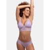 image:imageDORINA Straps Bra  Adjustable Straps  PurpleIvory