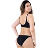 image:imageDORINA Torca Womens Wireless Light Removable Padded Bralette Triangle Two Piece V Neck Swim Set Pool Beach Swimsuit  Black  S