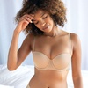 image:imageDORINA Womens Underwire Light Padded Balcony Bandeau Strapless Convertible Bra D17193A  Removable Straps amp Extra Transparent Straps  Nude  32D