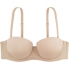 image:imageDORINA Womens Underwire Light Padded Balcony Bandeau Strapless Convertible Bra D17193A  Removable Straps amp Extra Transparent Straps  Nude  32D