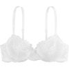 image:imageDORINA FullCup Lace Demi Bra Light Padded Underwire Comfort Bras for Women Lianne D17163A  White  38B