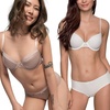 image:imageDORINA Louise Womens 34 Cup Light Padded Underwire TShirt Demi Bra Set  Packs of 2 pcs D17173  BlushIvory  32C