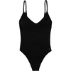 image:imageDORINA Rhodes V Neck Women Removable Pads Swimwear One Piece Swimsuit Bathing Suit Women Slimming Vintage Retro High Leg Sexy  Black  S