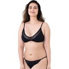 image:imageDORINA Torca Womens Wireless Light Removable Padded Bralette Triangle Two Piece V Neck Swim Set Pool Beach Swimsuit  Black  S