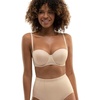 image:imageDORINA Womens Underwire Light Padded Balcony Bandeau Strapless Convertible Bra D17193A  Removable Straps amp Extra Transparent Straps  Nude  32D