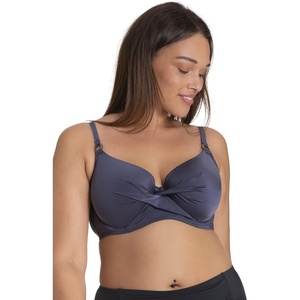 image:imageDORINA Calabasas Womens Swim 34 Cup Underwire Light Padded Bikini Top  Grey  40DD