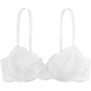 image:imageDORINA FullCup Lace Demi Bra Light Padded Underwire Comfort Bras for Women Lianne D17163A  White  38B