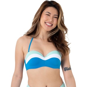 image:imageDORINA Lawaki Womens Swim 12 Cup Underwire Light Padded Removable Straps Bandeau  Blue  36C