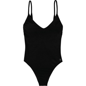 image:imageDORINA Rhodes V Neck Women Removable Pads Swimwear One Piece Swimsuit Bathing Suit Women Slimming Vintage Retro High Leg Sexy  Black  S