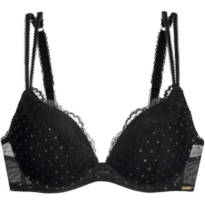 image:imageDorina Womens OriginsShimmer Dot Plunge Bikini TopMulticoloured Black Graphic