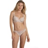 image:imageDORINA Angie Sexy Sheer Lace Balconette Bra See Through NonPadded Unlined Demi Plus Size Womens Comfort Everyday Underwire Bra  Beige 38C