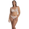 image:imageDORINA Angie Sexy Sheer Lace Balconette Bra See Through NonPadded Unlined Demi Plus Size Womens Comfort Everyday Underwire Bra  Beige 38C