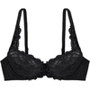image:imageDORINA Angie Sexy Sheer Lace Balconette Bra See Through NonPadded Unlined Demi Plus Size Womens Comfort Everyday Underwire Bra  Black  38C