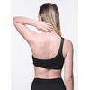 image:imageDORINA Azores Womens One Shoulder Cutout Removable Pad Bikini Top Wireless Swimwear Bathing Suit Monokini Swim Crop Top  Black  XXL