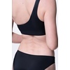 image:imageDORINA Azores Womens One Shoulder Cutout Removable Pad Bikini Top Wireless Swimwear Bathing Suit Monokini Swim Crop Top  Black  XXL