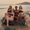 image:imageDORINA Azores Womens One Shoulder Cutout Removable Pad Bikini Top Wireless Swimwear Bathing Suit Monokini Swim Crop Top  Black  XXL