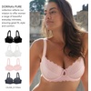 image:imageDORINA Celine Lace Demi Bra Full Cup Unlined Non Padded Underwire Everyday Bras for Women Plus Size D17456A  Pink  36C
