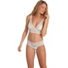 image:imageDORINA Lana2PP Womens Sexy Deep V Neck Lace Long Line Bralette Removable Padded Bra 2 PacksIvoryGreenLarge