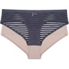 image:imageDORINA Louise Womens Hipster Panties Set  Pack of 2 pcs D17164  Blue CharcoalBlush  XXLarge