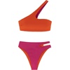 image:imageDORINA Muani Womens Wireless Light Removable Padded Two Piece Monokini Off Shoulder Swim Set Pool Beach Swimsuit  Pink  XXL