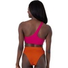 image:imageDORINA Muani Womens Wireless Light Removable Padded Two Piece Monokini Off Shoulder Swim Set Pool Beach Swimsuit  Pink  XXL
