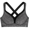 image:imageDORINA Outrun Womens 34 Cup CrissCross Back Padded Strappy Sports Bras Push Up Demi D00519M  Grey  32D