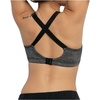 image:imageDORINA Outrun Womens 34 Cup CrissCross Back Padded Strappy Sports Bras Push Up Demi D00519M  Grey  32D