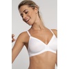 image:imageDORINA Underwear Women Tiffany Non Pad No Padded Unlined Wirefree Wireless Comfort Daily T Shirt Bralette Everyday T Shirt Bra Top Pack of 2  WhiteWhite  36C