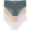 image:imageDORINA Lana3PP Womens Sexy Panty Brief 3 Packs IvoryGreenBeigeD000291LA021Large