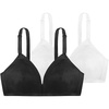 image:imageDORINA Underwear Women Tiffany Non Pad No Padded Unlined Wirefree Wireless Comfort Daily T Shirt Bralette Everyday T Shirt Bra Top Pack of 2  BlackWhite  36C