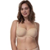 image:imageDORINA Womens Addison Plus Size No Padding Unlined 12 Cup Comfort Everyday Cross Back Convertible Halter Strapless Backless Underwire Bra for Women  Beige  32DD