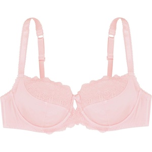 image:imageDORINA Celine Lace Demi Bra Full Cup Unlined Non Padded Underwire Everyday Bras for Women Plus Size D17456A  Pink  36C