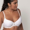 image:imageDORINA Curve Adele Womens Full Coverage Cup Light Padded Underwire T Shirt Demi Bra for Women Everyday Plus Sizes C to G Cups  White  38G