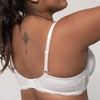 image:imageDORINA Curve Adele Womens Full Coverage Cup Light Padded Underwire T Shirt Demi Bra for Women Everyday Plus Sizes C to G Cups  White  38G