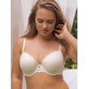 image:imageDORINA Lace Light Padded Underwire Lift Demi Bra Comfort Supportive Bras Plus Size for Curves Women  Celine D17455A Ivory 42C