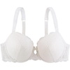 image:imageDORINA Lace Light Padded Underwire Lift Demi Bra Comfort Supportive Bras Plus Size for Curves Women  Celine D17455A Ivory 42C